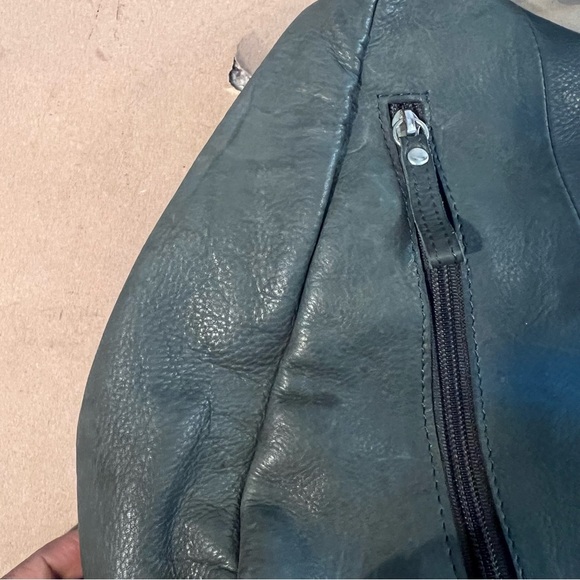 Great American Leather Works Dark Green Retro Vintage Sling Y2K Purse Backpack - Picture 7 of 9
